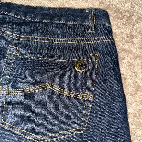 Michael Kors dark denim straight leg jeans - Picture 4 of 11
